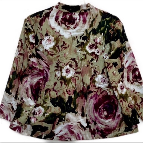 Coldwater Creek | Flower Print Cotton Blend Jacket - Picture 2 of 6
